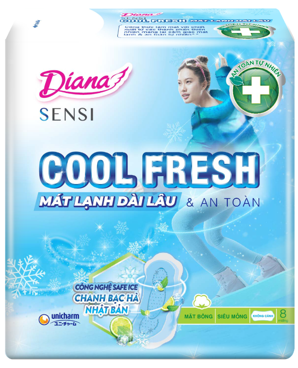 Diana SENSI Cool Fresh Mát Lạnh siêu mỏng không cánh